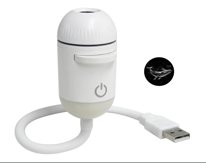 2-in-1 Galaxy Star Projector Night Light with Replaceable Slides – Mini Starry Sky LED Lamp